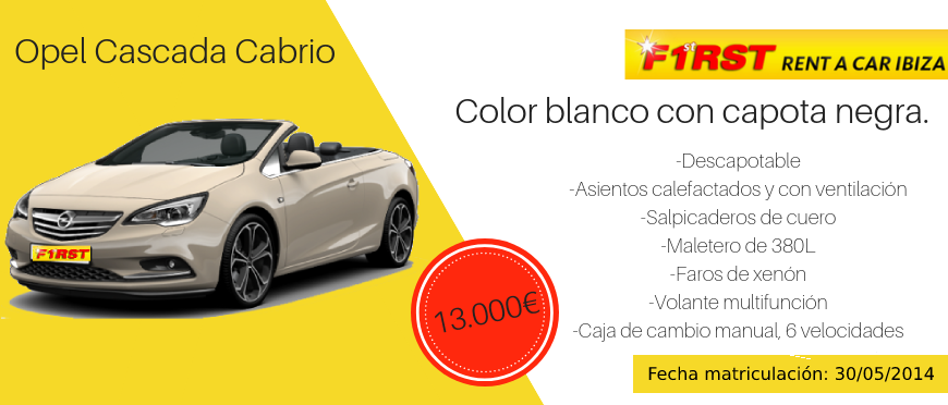 Opel Cascada Automático cabrio segunda mano Ibiza 